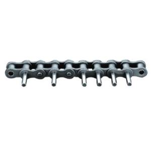 Double pitch conveyor chain with extension pins